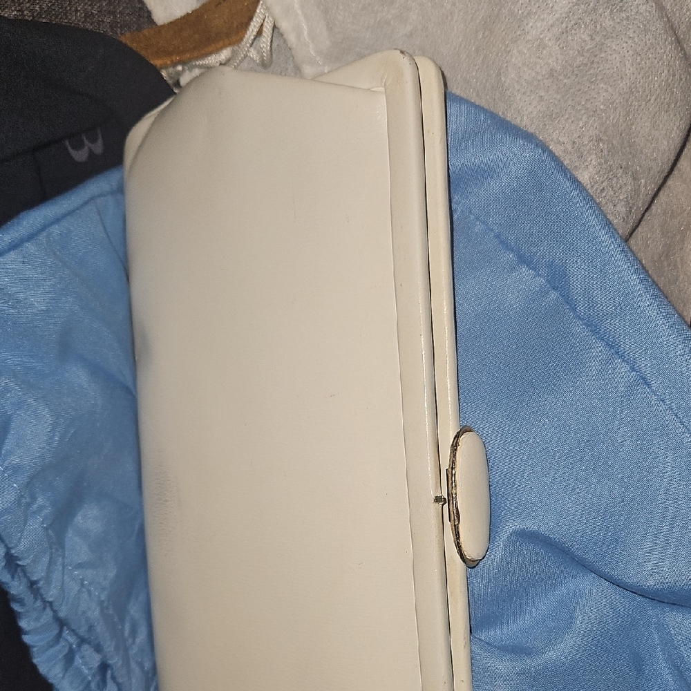 Elegant White Clutch Vintage 1960's